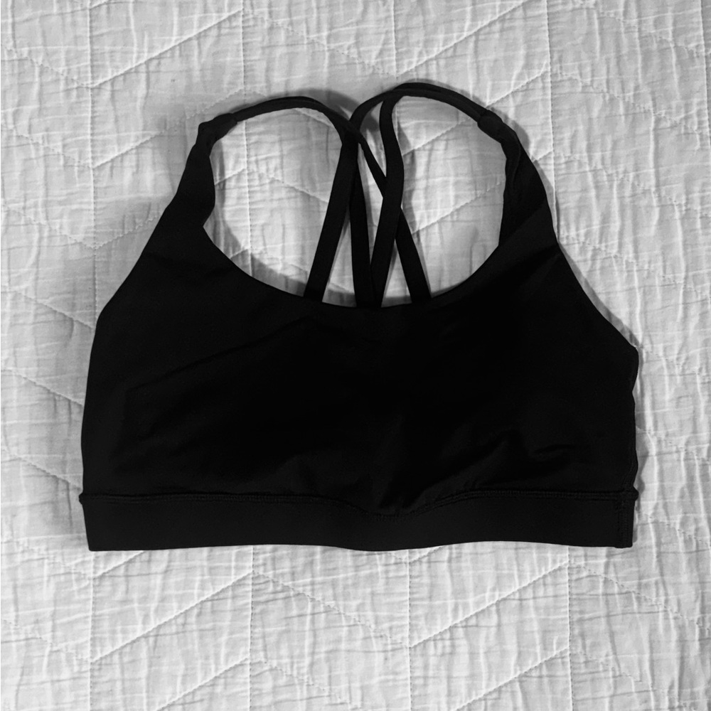 Lululemon Athletica Black Strappy Sports Bra